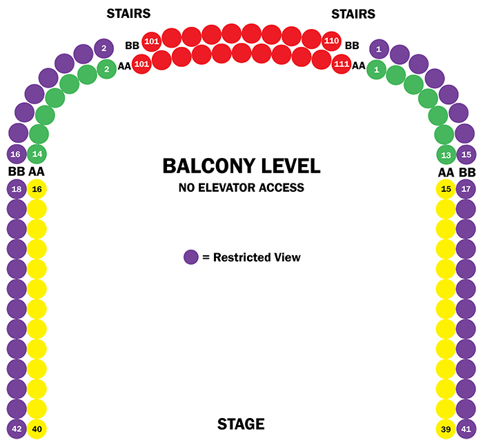 2023 Goodspeed Balcony Level Seating Chart
